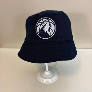 NBA Minnesota Timberwolves Basketball Navy Blue Bucket Hat Unisex One Size